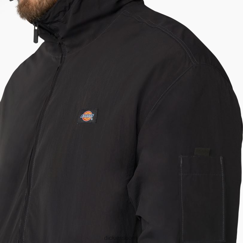 Dickies miehet jackson tuulitakki takki musta (bkx) vaatteet Z844X1027