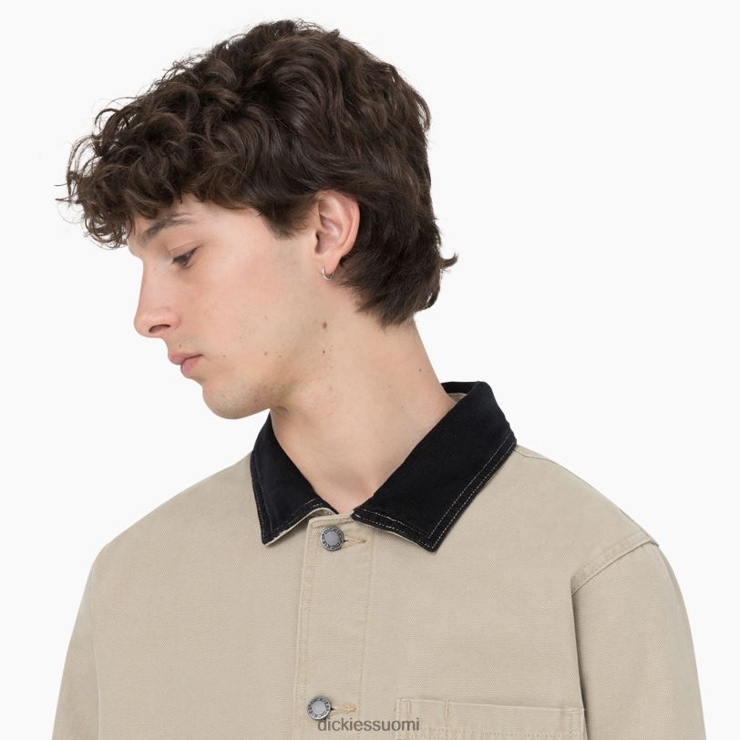 Dickies miehet kivipesty ankka vuoraton urakkatakki kivipesty aavikon hiekka (sds) vaatteet Z844X1072