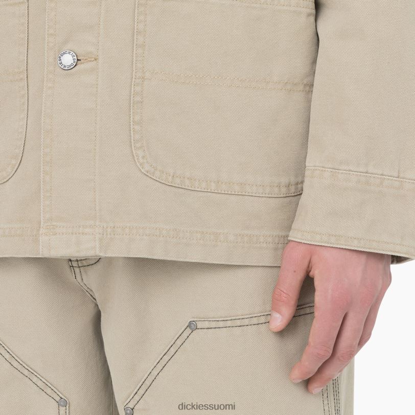 Dickies miehet kivipesty ankka vuoraton urakkatakki kivipesty aavikon hiekka (sds) vaatteet Z844X1072