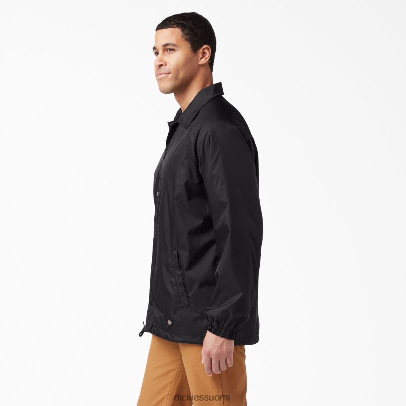 Dickies miehet napsautustakki edessä musta (bk) vaatteet Z844X1030