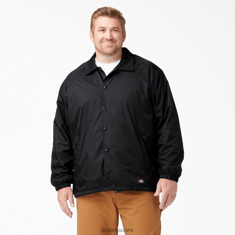 Dickies miehet napsautustakki edessä musta (bk) vaatteet Z844X1030