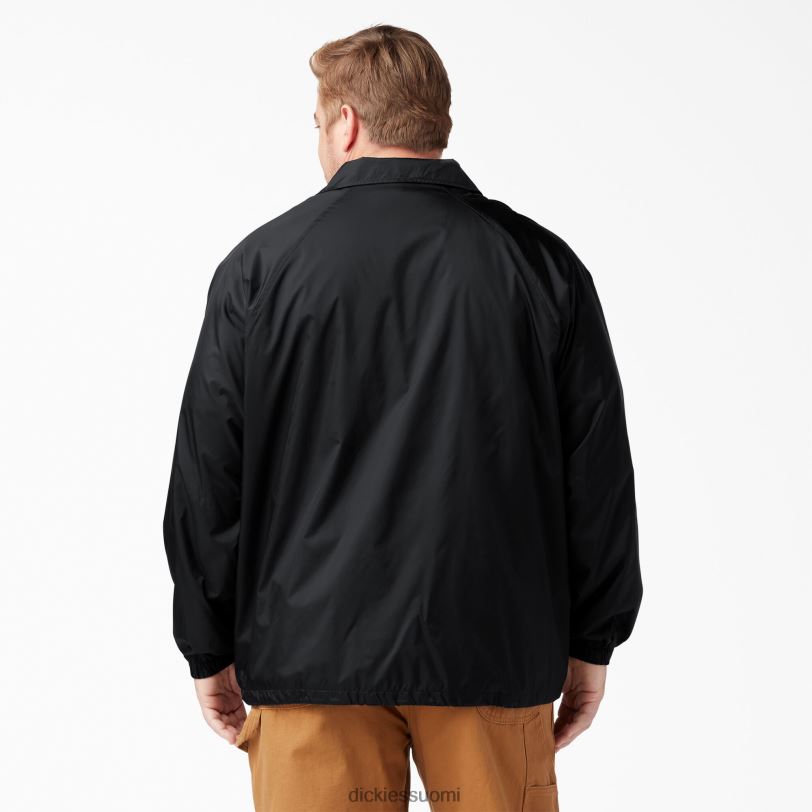 Dickies miehet napsautustakki edessä musta (bk) vaatteet Z844X1030