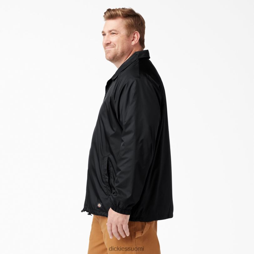 Dickies miehet napsautustakki edessä musta (bk) vaatteet Z844X1030