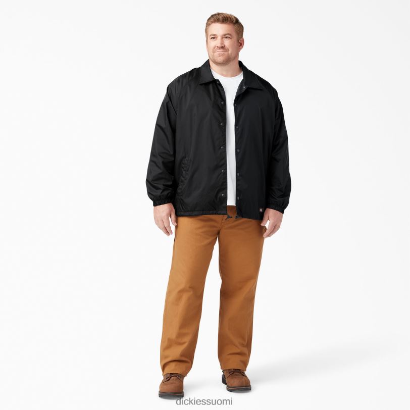 Dickies miehet napsautustakki edessä musta (bk) vaatteet Z844X1030
