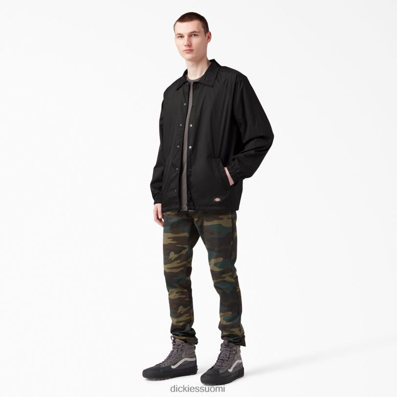Dickies miehet napsautustakki edessä musta (bk) vaatteet Z844X1030