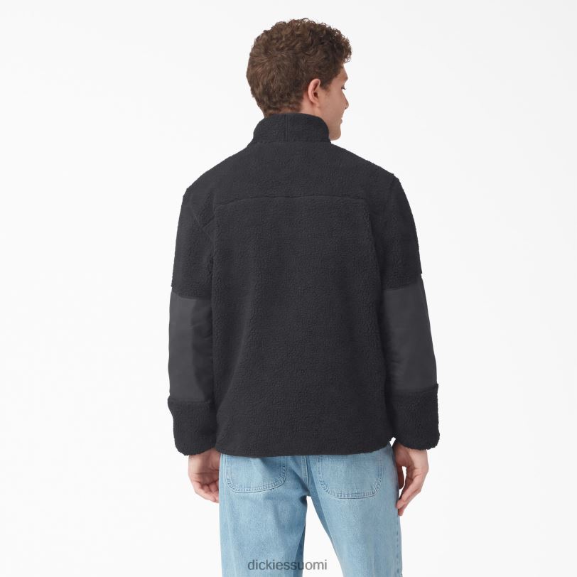 Dickies miehet punainen chute fleecetakki musta (bkx) vaatteet Z844X1080