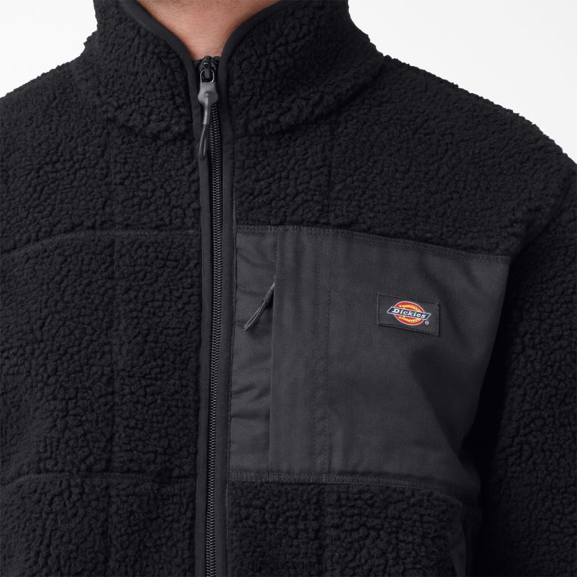 Dickies miehet punainen chute fleecetakki musta (bkx) vaatteet Z844X1080