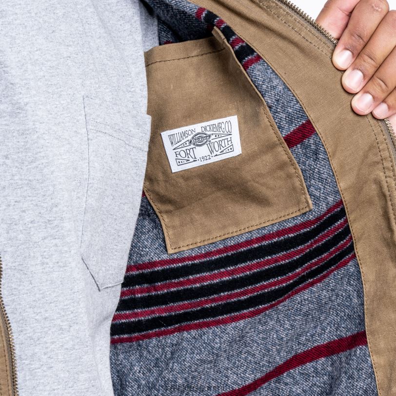 Dickies miehet vahattu kankainen eisenhower-takki tammenterho (ac2) vaatteet Z844X1186