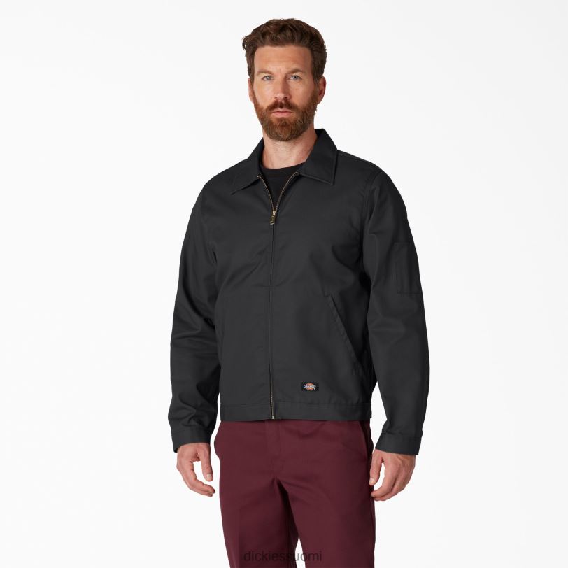 Dickies miehet vuoraton Eisenhower-takki musta (bk) vaatteet Z844X958