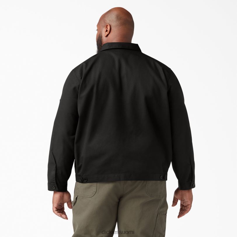 Dickies miehet vuoraton Eisenhower-takki musta (bk) vaatteet Z844X958
