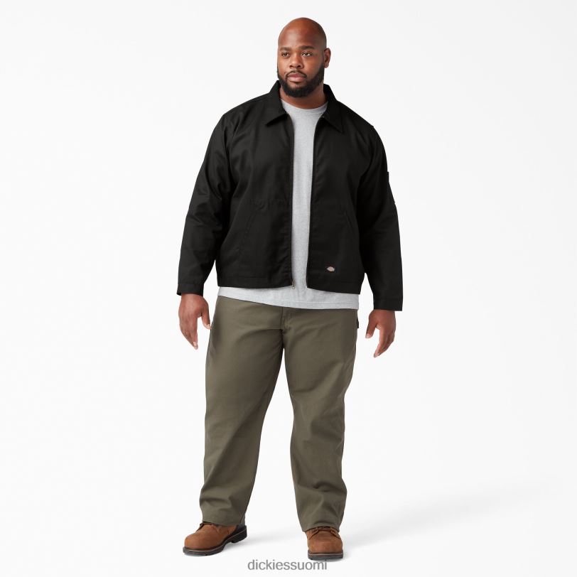 Dickies miehet vuoraton Eisenhower-takki musta (bk) vaatteet Z844X958