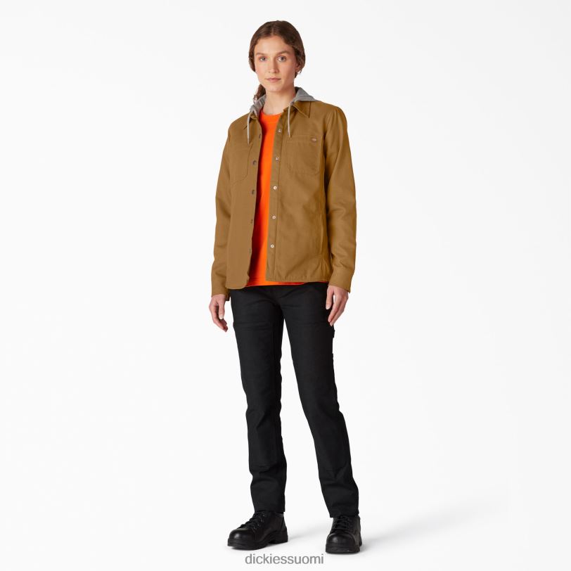 Dickies naiset ankkahupullinen paitatakki ruskea ankka (bd) vaatteet Z844X2281