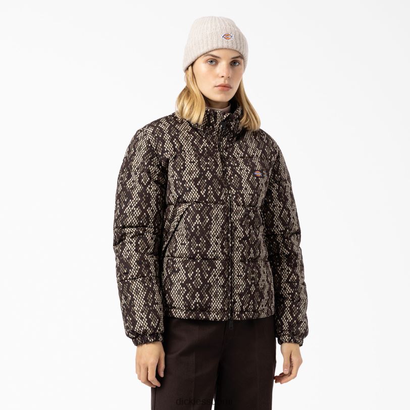 Dickies naiset camden puffer takki musta (bk) vaatteet Z844X2333