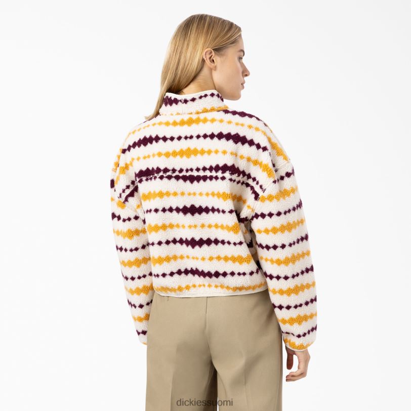 Dickies naiset falkvillen fleecetakki ekru/rypäle (esim.) vaatteet Z844X2360