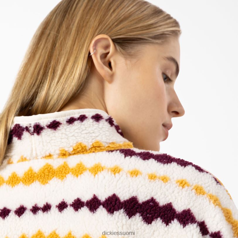 Dickies naiset falkvillen fleecetakki ekru/rypäle (esim.) vaatteet Z844X2360