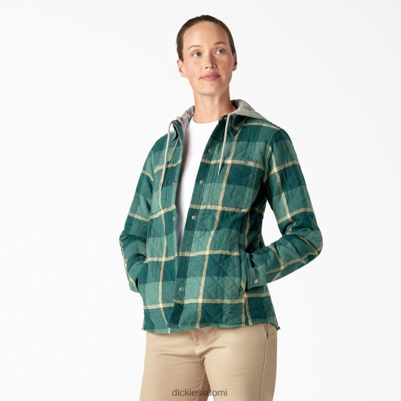 Dickies naiset flanellihupullinen paitatakki sinisorsa leirintäalueen ruudullinen (a2v) vaatteet Z844X2274