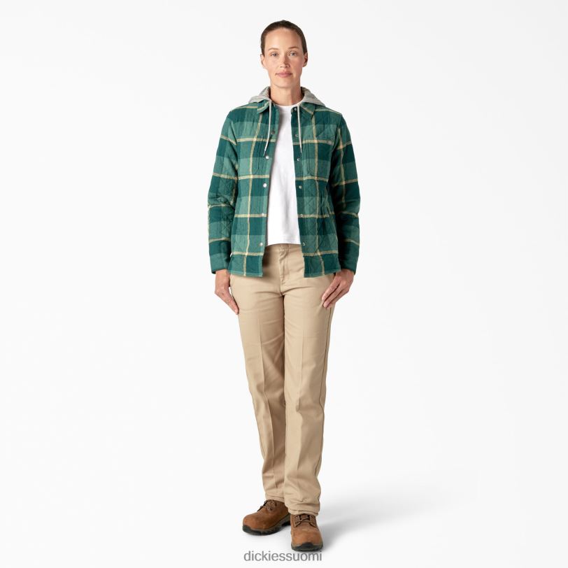 Dickies naiset flanellihupullinen paitatakki sinisorsa leirintäalueen ruudullinen (a2v) vaatteet Z844X2274