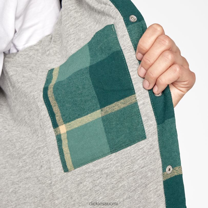 Dickies naiset flanellihupullinen paitatakki sinisorsa leirintäalueen ruudullinen (a2v) vaatteet Z844X2274