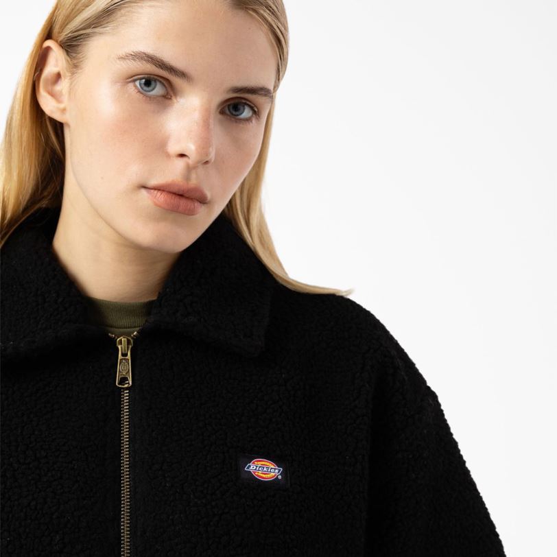 Dickies naiset palmerdale fleecetakki musta (bkx) vaatteet Z844X2300