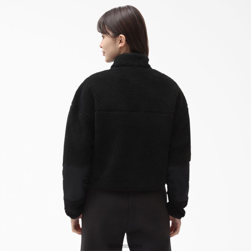 Dickies naiset punainen chute fleecetakki musta (bkx) vaatteet Z844X2314