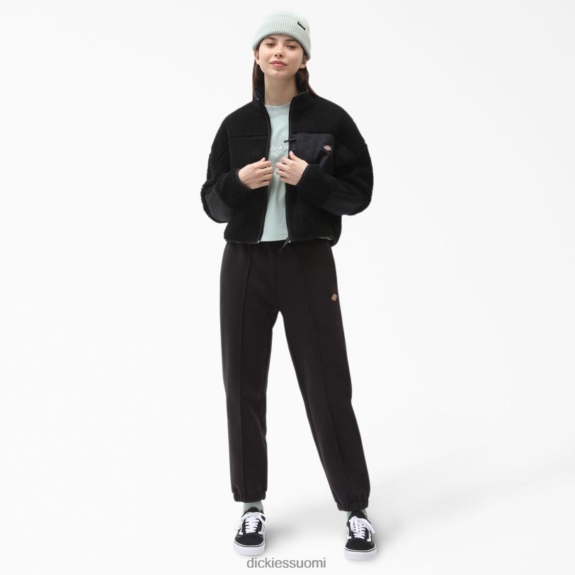 Dickies naiset punainen chute fleecetakki musta (bkx) vaatteet Z844X2314