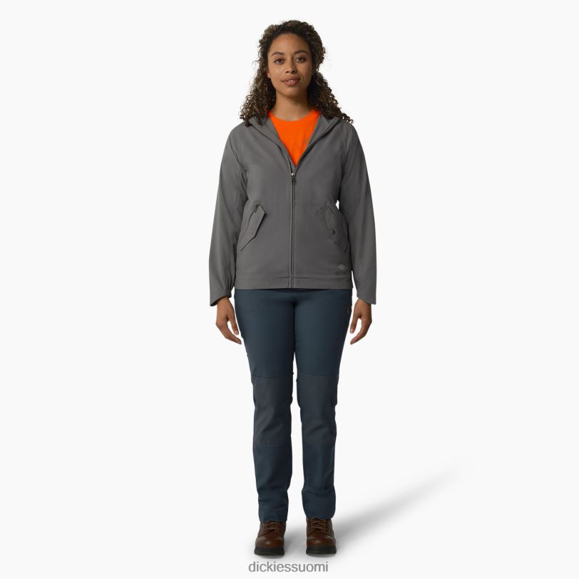 Dickies naiset suorituskykyinen hupullinen takki grafiitinharmaa (ga) vaatteet Z844X2380