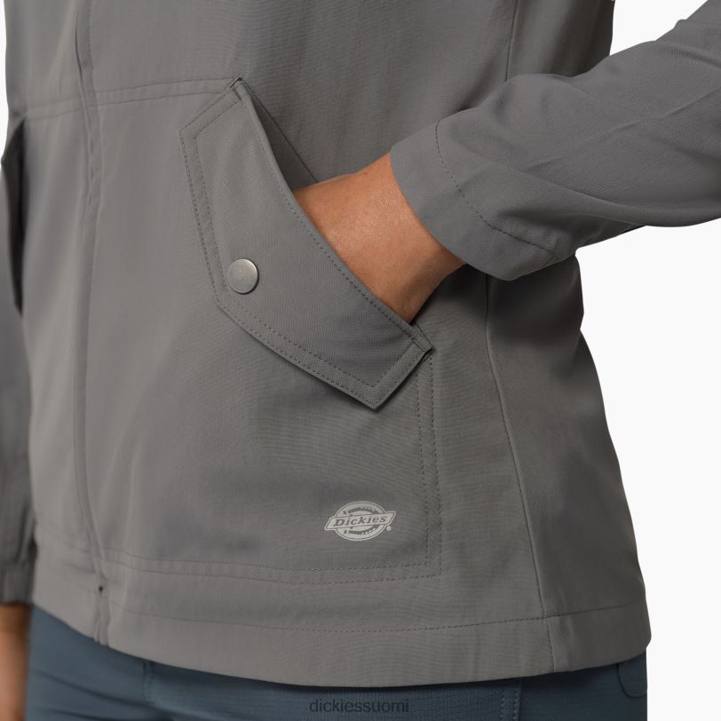 Dickies naiset suorituskykyinen hupullinen takki grafiitinharmaa (ga) vaatteet Z844X2380
