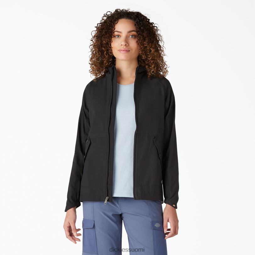 Dickies naiset suorituskykyinen hupullinen takki musta (bkx) vaatteet Z844X2379