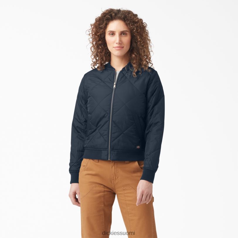Dickies naiset tikattu bomber-takki tumma laivasto (dn) vaatteet Z844X2280
