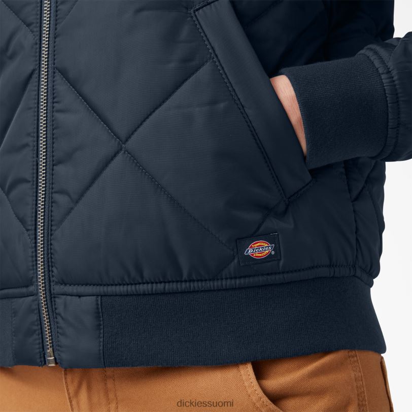 Dickies naiset tikattu bomber-takki tumma laivasto (dn) vaatteet Z844X2280