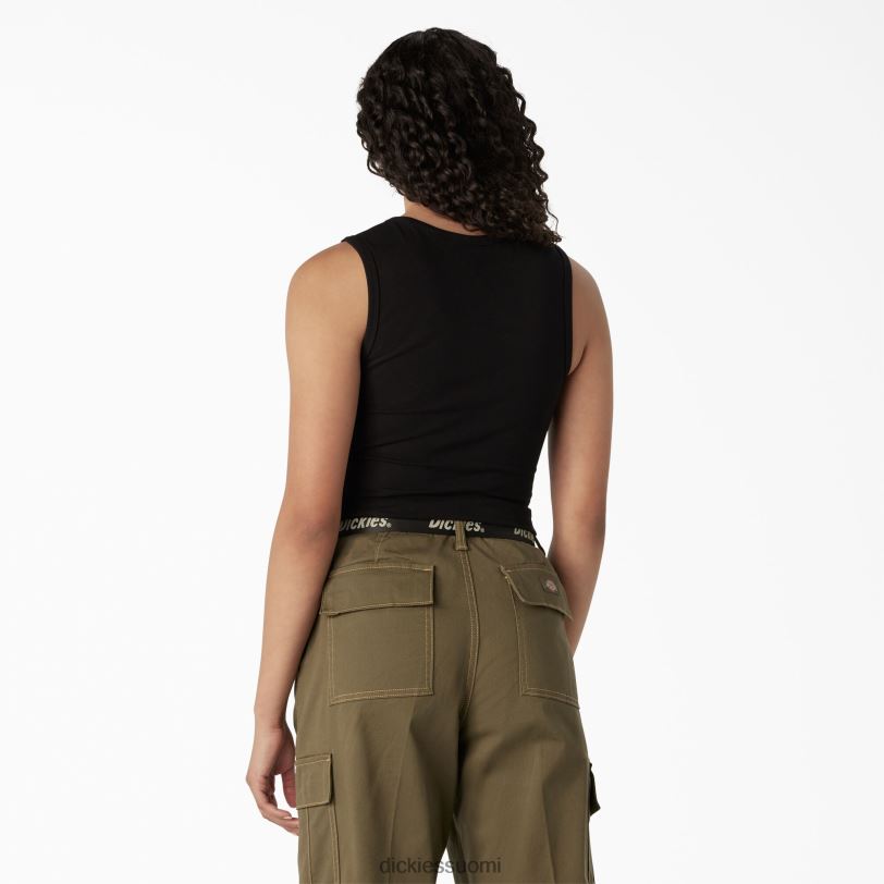 Dickies naiset graafinen leikattu toppi musta (kbk) vaatteet Z844X2112