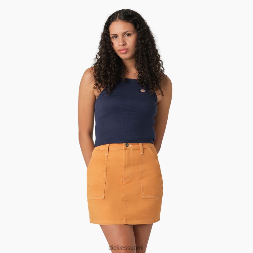 Dickies naiset joustinneule, leikattu toppi muste laivasto (ik) vaatteet Z844X2083