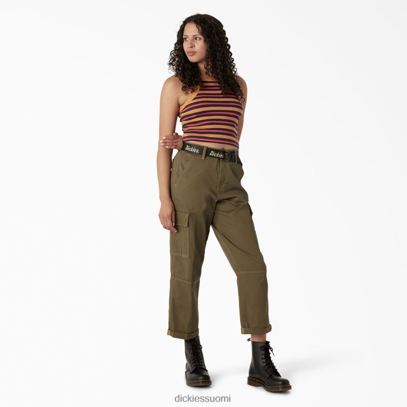 Dickies naiset joustinneule, leikattu toppi nugget summer fair stripe (ngs) vaatteet Z844X2084