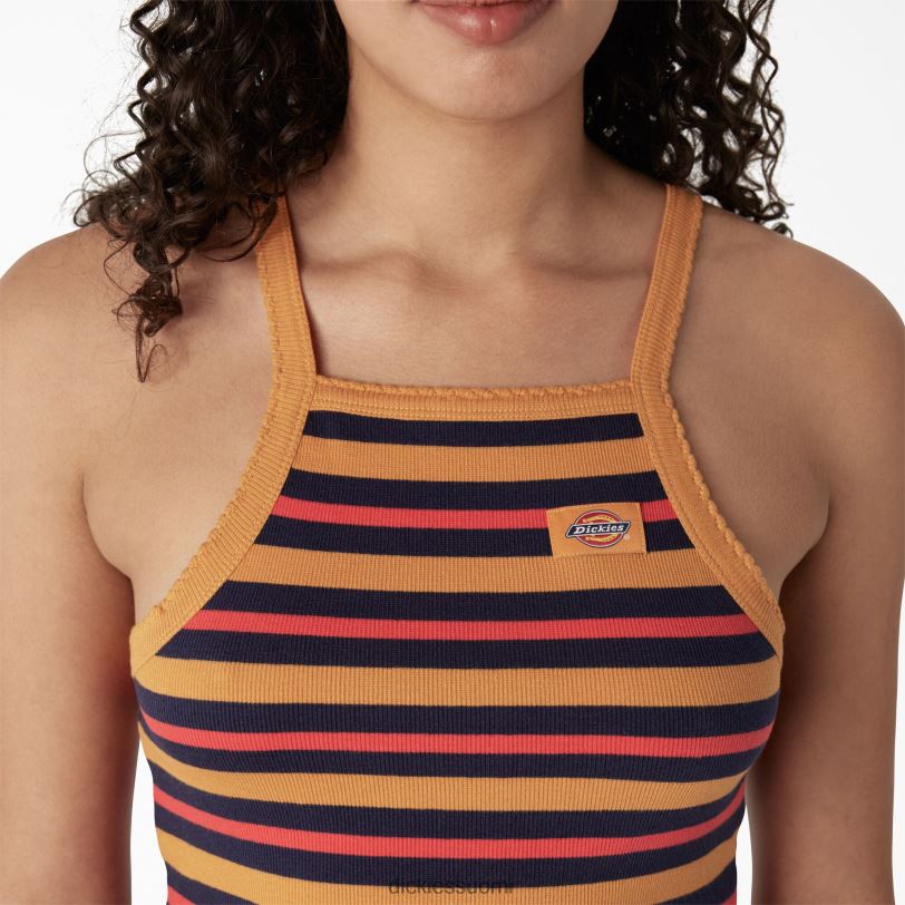 Dickies naiset joustinneule, leikattu toppi nugget summer fair stripe (ngs) vaatteet Z844X2084